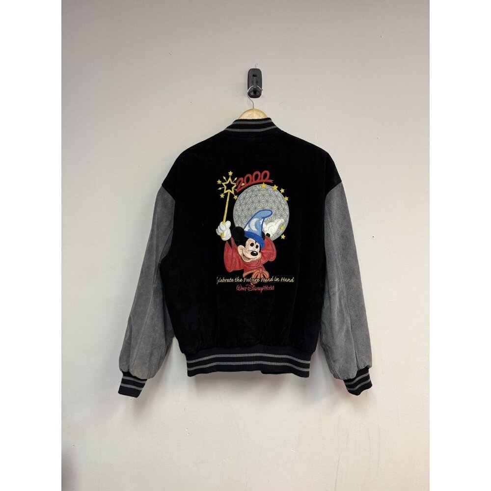 2000 Disney wool/suede varsity jacket